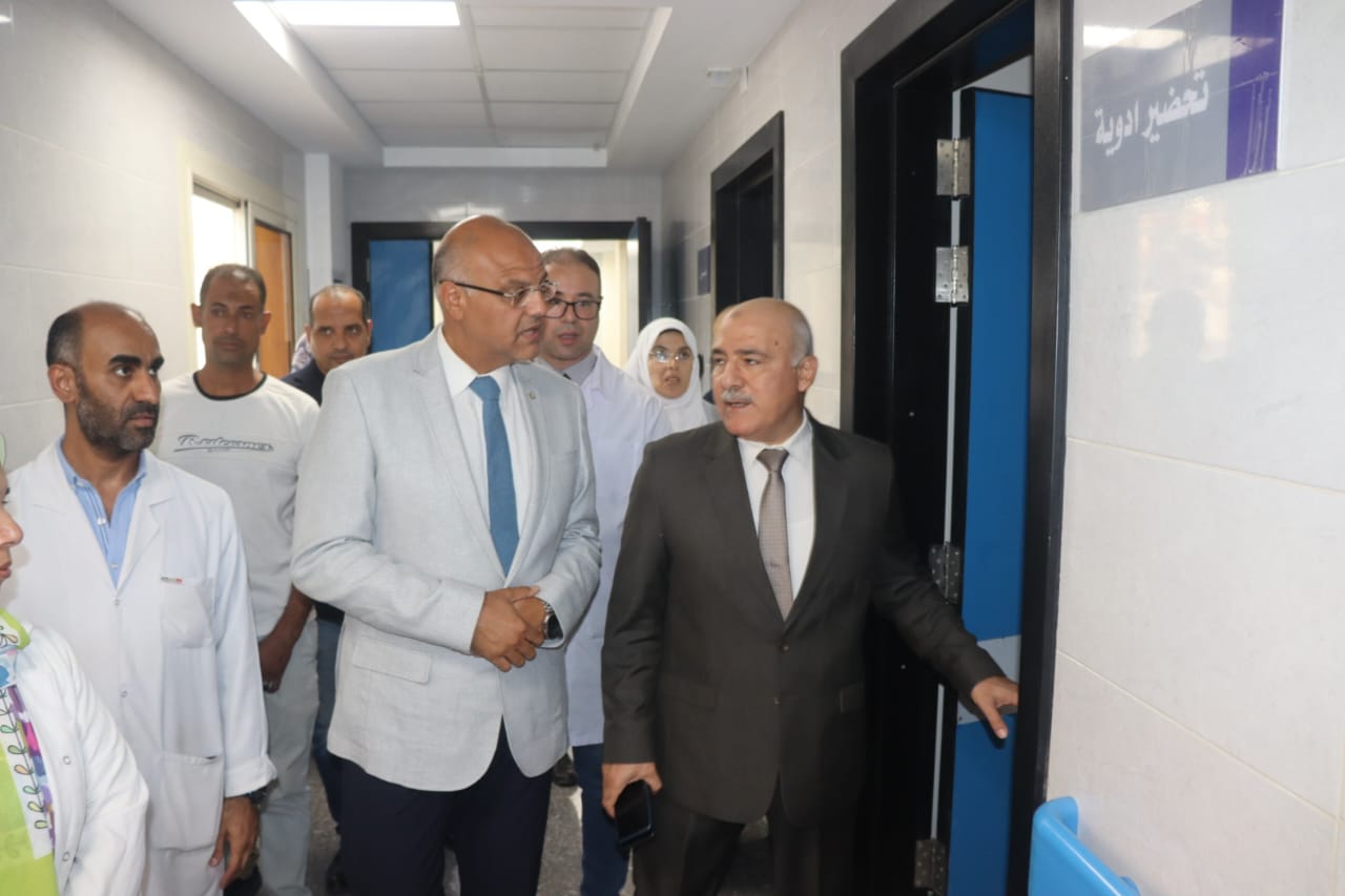 محافظ القليوبية يتابع أعمال التشغيل التجريبي لمبنى الرعايات الجديد بحميات بنها