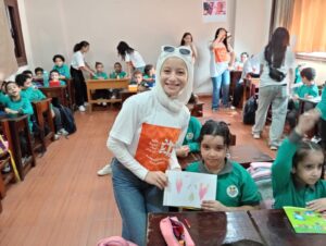 "بداية تيم" تشارك احتفالات الطلاب في أول يوم دراسي