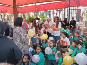 "بداية تيم" تشارك احتفالات الطلاب في أول يوم دراسي