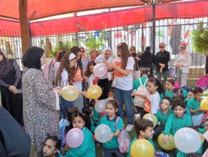 "بداية تيم" تشارك احتفالات الطلاب في أول يوم دراسي