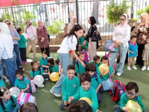 "بداية تيم" تشارك احتفالات الطلاب في أول يوم دراسي