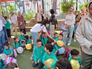 "بداية تيم" تشارك احتفالات الطلاب في أول يوم دراسي