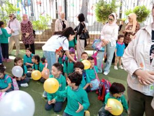 "بداية تيم" تشارك احتفالات الطلاب في أول يوم دراسي