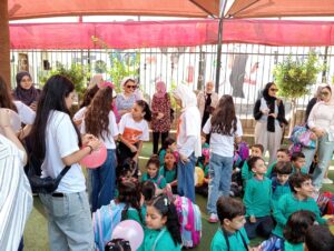 "بداية تيم" تشارك احتفالات الطلاب في أول يوم دراسي