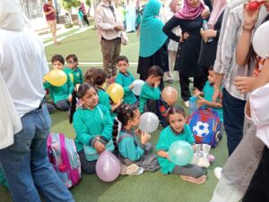 "بداية تيم" تشارك احتفالات الطلاب في أول يوم دراسي