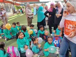 "بداية تيم" تشارك احتفالات الطلاب في أول يوم دراسي