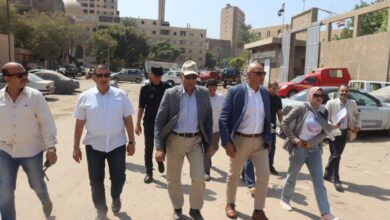 محافظ القليوبيه ورئيس جهاز تعمير القاهرة الكبرى يتفقدان أعمال تطوير شارع الرشاح