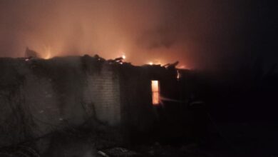 اندلاع حريق في منزل بالقليوبية دون خسائر بشرية - صور