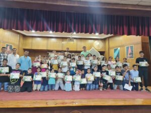 اكاديميه الشبان تكرم ابنائها الحاصلين علي بطولات