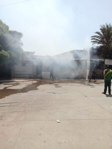 السيطرة على حريق بمحل إطارات سيارات بالطريق الزراعي بالقليوبية