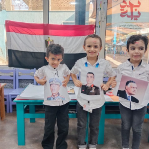 "فخور بوطني " نشاط مميز لطلاب مرحلة رياض الاطفال بشبان بنها للاحتفال بانتصارات اكتوبر