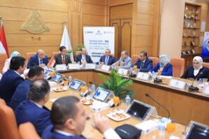 المستشار مصطفى عبد الحميد فرج رئيس هيئة الشبان العالمية بالقليوبية يشارك محافظ القليوبية ورئيس جامعة بنها المائدة المستديرة الأولى لأصحاب الأعمال حول " المهارات المطلوبة لسوق العمل"