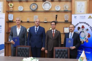 المستشار مصطفى عبد الحميد فرج رئيس هيئة الشبان العالمية بالقليوبية يشارك محافظ القليوبية ورئيس جامعة بنها المائدة المستديرة الأولى لأصحاب الأعمال حول " المهارات المطلوبة لسوق العمل"