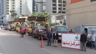 انطلاق الموجة الـ 24 لإزالة التعديات على الأراضى المملوكة للدولة بالقليوبية
