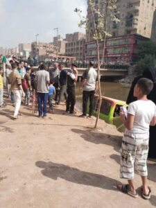 انقلاب أنوبيس ركاب في ترعة الشرقاوية بشبرا الخيمة