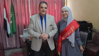 فوز الطالبة ريم برئاسة اتحاد طلاب المعاهد الأزهرية على مستوى القليوبية