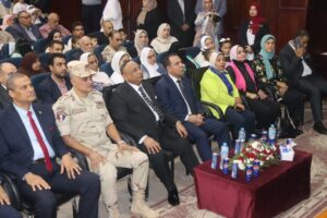 محافظ القليوبية ورئيس جامعة بنها يشاركا في احتفالية ذكرى نصر أكتوبر بهيئة الشبان ببنها