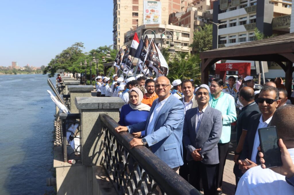 محافظ القليوبية يقود مسيرة نيلية احتفالًا بذكرى انتصارات أكتوبر - صور محافظ القليوبية يقود مسيرة نيلية احتفالًا بذكرى انتصارات أكتوبر - صور
