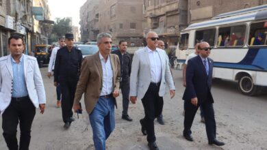 محافظ القليوبية يتفقد مشروعات الرصف ويتابع منظومة النظافة والإشغالات بشبرا الخيمة محافظ القليوبية يتفقد مشروعات الرصف ويتابع منظومة النظافة والإشغالات بشبرا الخيمة