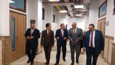 محافظ القليوبية ورئيس مجلس الأمناء يتفقدان منشآت جامعة بنها الأهلية 