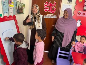 موجة رياض الأطفال ببنها التعليمية تتفقد براعم الشبان