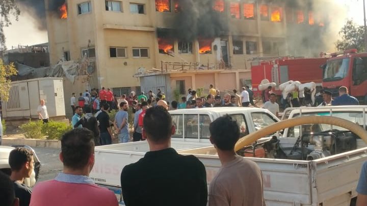 إصابة 3 أشخاص في حريق نشب بمصنع للورق بالقناطر الخيرية