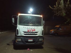 انتشار معدات وفرق الطوارئ للتعامل مع تجمعات مياه الأمطار بالقليوبية