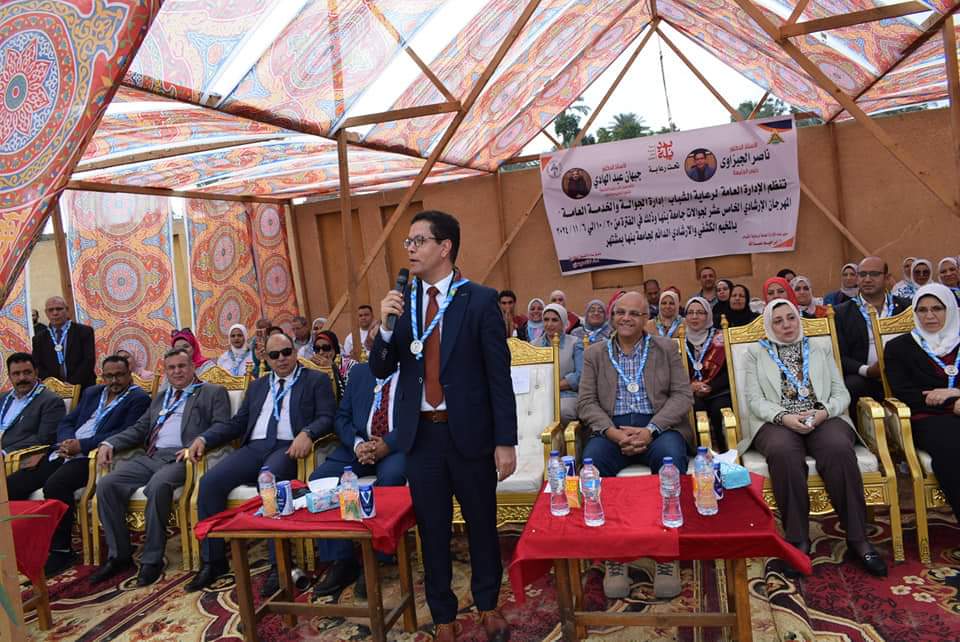 بحضور محافظ القليوبية ورئيس جامعة بنها .. المستشار مصطفى عبد الحميد فرج يشارك في افتتاح المهرجان الإرشادي الخامس عشر للجوالات تحت شعار "مستعدة للحياة"