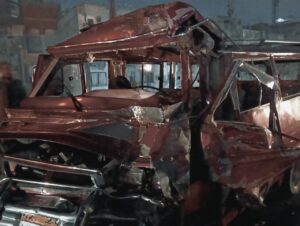 إصابة 6 أشخاص في حادث تصادم بكوبري عرابي في شبرا الخيمة (صور)