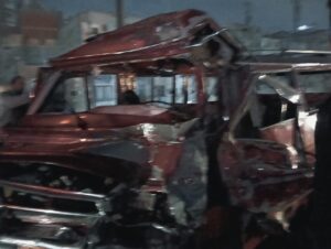 إصابة 6 أشخاص في حادث تصادم بكوبري عرابي في شبرا الخيمة (صور)