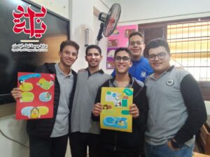 رسم وتلوين وطباعة صور .. شبان بنها تنفذ يوم مميز ضمن مبادرة "بداية"