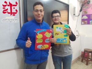 رسم وتلوين وطباعة صور .. شبان بنها تنفذ يوم مميز ضمن مبادرة "بداية"