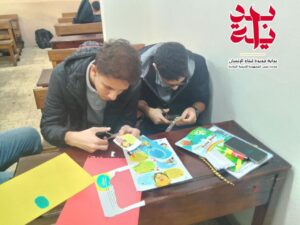 رسم وتلوين وطباعة صور .. شبان بنها تنفذ يوم مميز ضمن مبادرة "بداية"