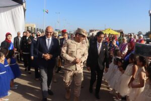 بمشاركة الشبان العالمية.. محافظ القليوبية وقائد قوات الدفاع الشعبي والعسكري يشهدان بدء فعاليات التدريب العملي المشترك