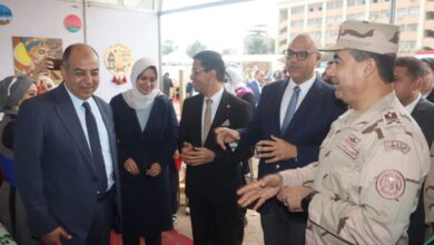 بمشاركة الشبان العالمية.. محافظ القليوبية وقائد قوات الدفاع الشعبي والعسكري يشهدان بدء فعاليات التدريب العملي المشترك بمشاركة الشبان العالمية.. محافظ القليوبية وقائد قوات الدفاع الشعبي والعسكري يشهدان بدء فعاليات التدريب العملي المشترك