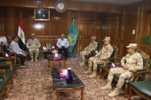 ضمن فاعليات اليوم الثاني لمشروع صقر 141 ..محافظ القليوبية يستقبل مساعد رئيس هيئة عمليات القوات المسلحة