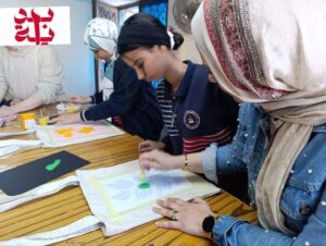 طباعة علي القماش..ورشة عمل من مبادرة "انت قدها" بهيئة الشبان والتضامن بالقليوبية