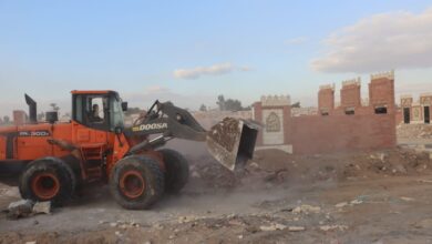 محافظ القليوبية: إزالة 650 حالة مقابر مخالفة بمدينة الخانكة