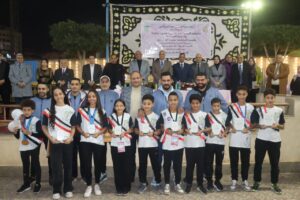 محافظ القليوبية يكرم أبطال السباحة والخماسي الحديث والكونغفو بنادي بنها الرياضي