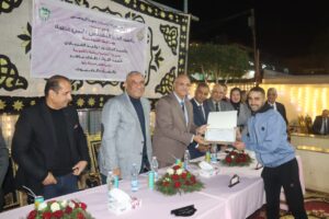 محافظ القليوبية يكرم أبطال السباحة والخماسي الحديث والكونغفو بنادي بنها الرياضي