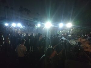 البحث عن طفلة مفقودة .. 9 مصابين في انقلاب ميكروباص بترعة بالقليوبية (صور)