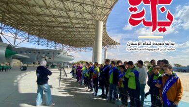 شبان بنها في زيارة لمتحف القوات الجوية ضمن بداية، صور