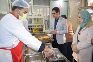 رئيس جامعة يتفقد المدن الجامعية ببنها