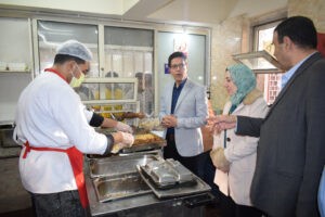 رئيس جامعة يتفقد المدن الجامعية ببنها