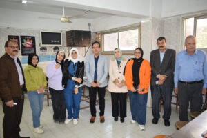 رئيس جامعة يتفقد المدن الجامعية ببنها