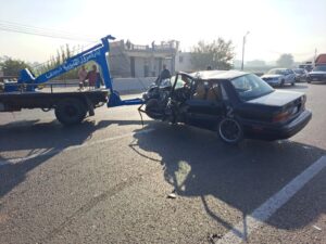 إصابة 9 أشخاص في حادث تصادم بالقليوبية (صور)