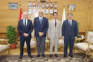 رئيس جامعة بنها ومحافظ القليوبية يستقبلان سفير دولة أذربيجان بالقاهرة