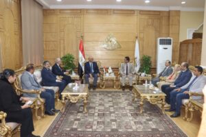 رئيس جامعة بنها ومحافظ القليوبية يستقبلان سفير دولة أذربيجان بالقاهرة