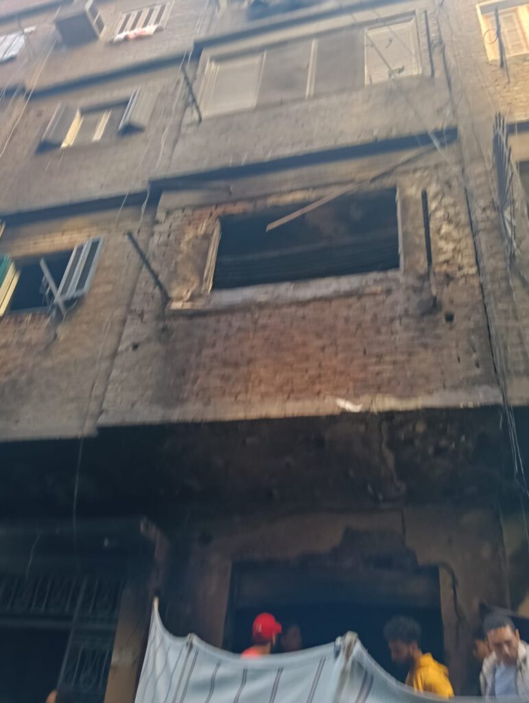 مصرع 7 أشخاص في حريق بشبرا الخيمة مصرع 7 أشخاص في حريق بشبرا الخيمة