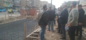 محافظ القليوبية يتابع أعمال انشاء 3 كباري مشاة بمحور الفريق العصار 